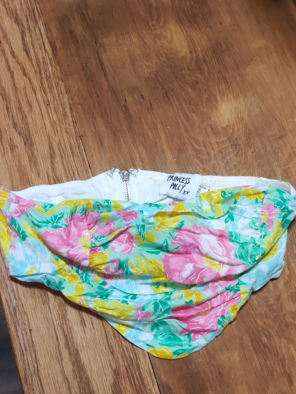 Princess Polly Floral Swim Bottoms in Pink, Yellow & Aqua